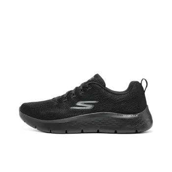 Skechers Go Walk Fle Anti Slip Wear Resistant Low Top Running Shoes Men's Black