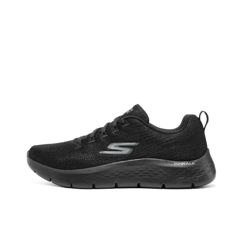 Skechers Go Walk Fle Anti Slip Wear Resistant Low Top Running Shoes Men's Black-0