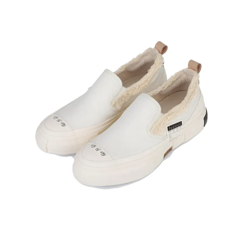 VESSEL G.O.P. White Slip On Cushioning Low Top Casual Shoes Unisex White-1