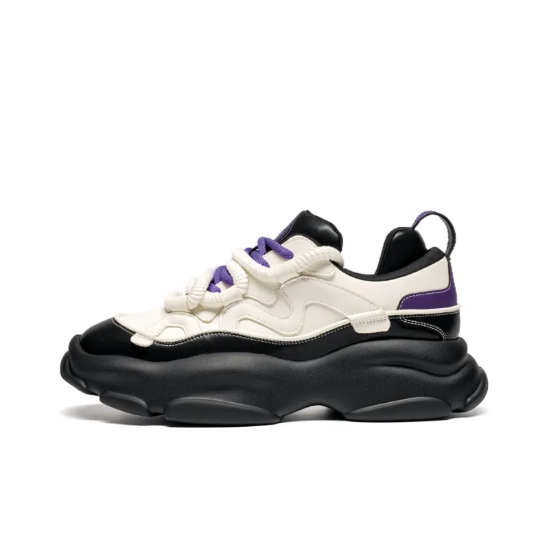 LEAVELAND Lightweight Height Increasing Low-Top Chunky Sneakers Men's-5