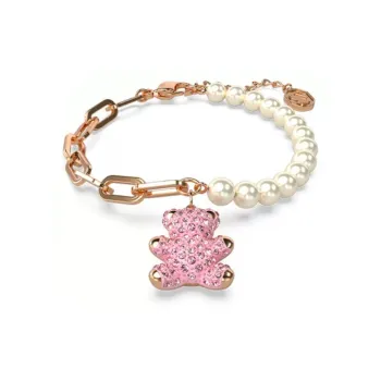 Swarovski Rose Gold Tone Plated Bracelets Women's Pink