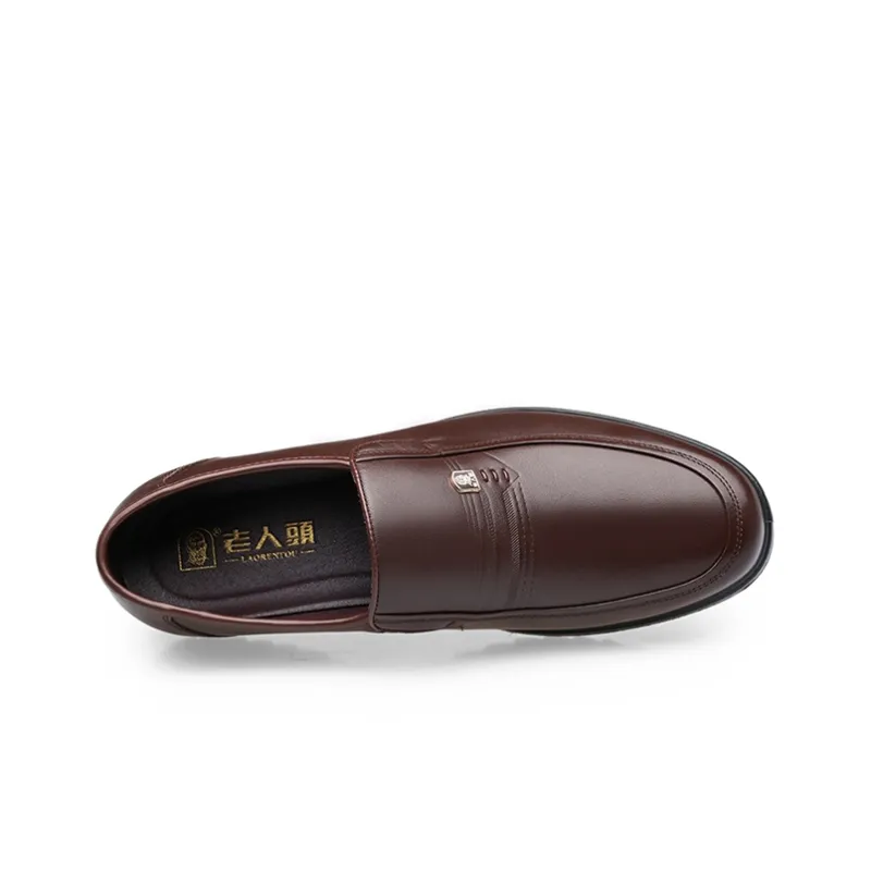 LAORENTOU Men's Casual Shoes Men Low Top Brown-7