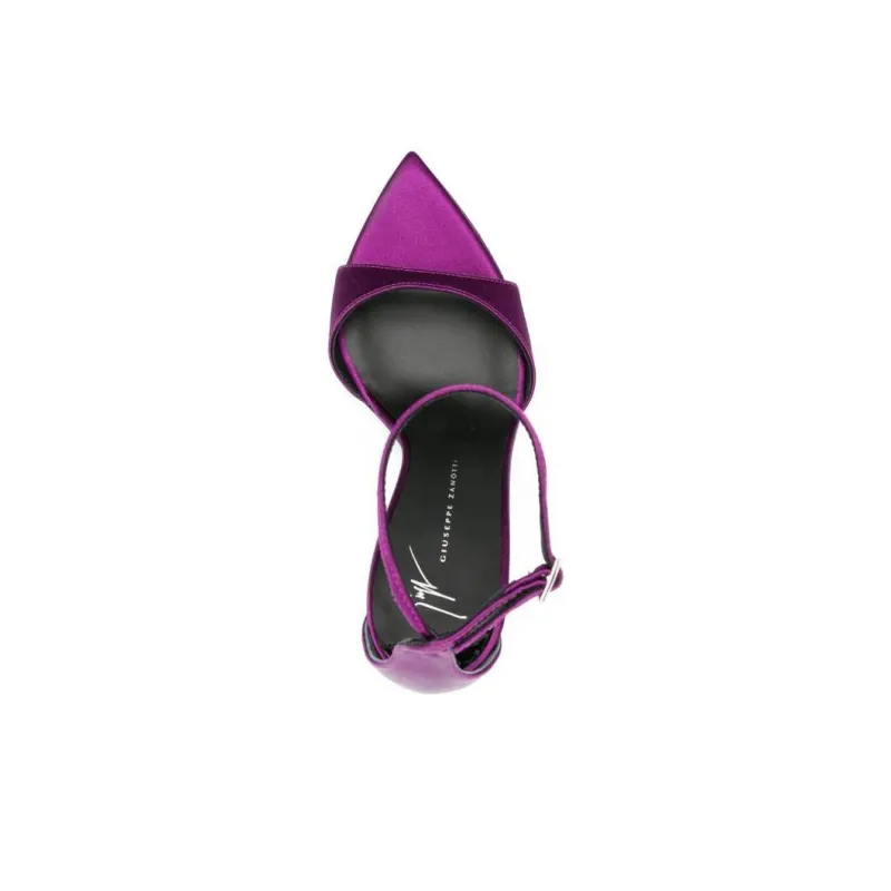 Giuseppe Zanotti 105mm Pointed toe Satin Pumps-4