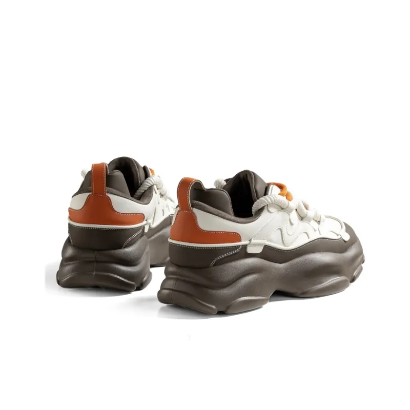 LEAVELAND Lightweight Height Increasing Low-Top Chunky Sneakers Men's-1