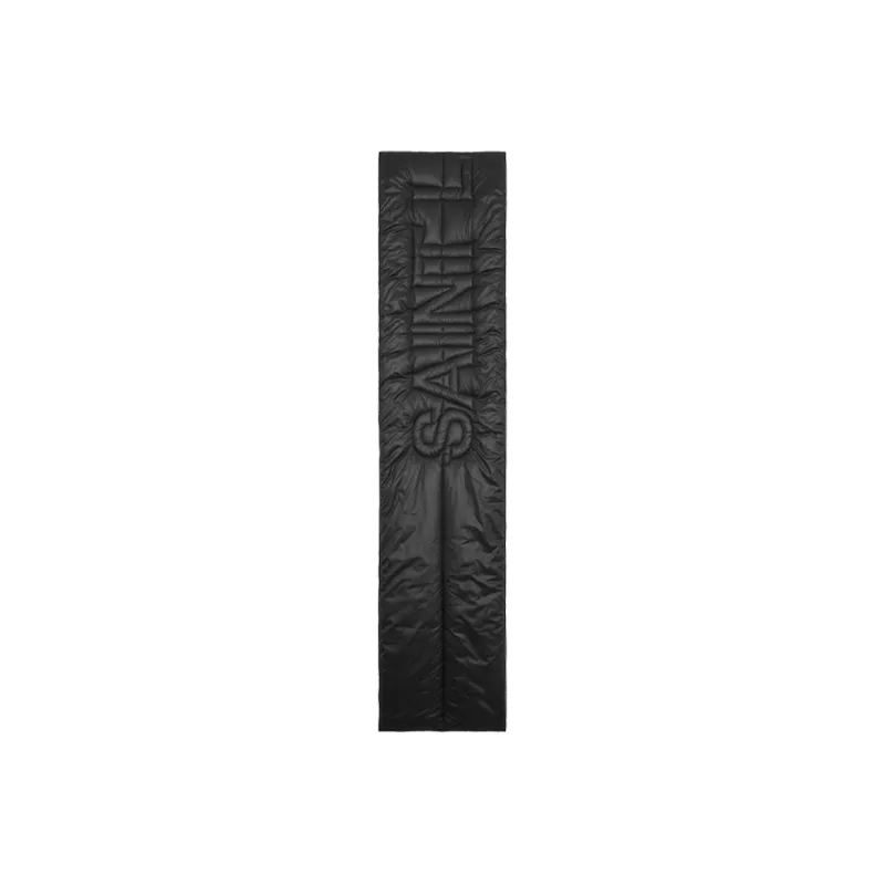 SAINT LAURENT Logo Patch Quilted Scarf-0