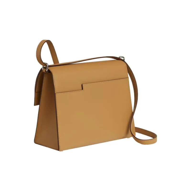 HERMES Boucle Sellier Swift Calfskin Shoulder Bag, Crossbody Bag Women's 4B Biscuit Cookie-3