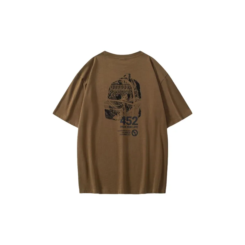 OUTDOOR PRODUCTS T Shirts Unisex Olive Green-1