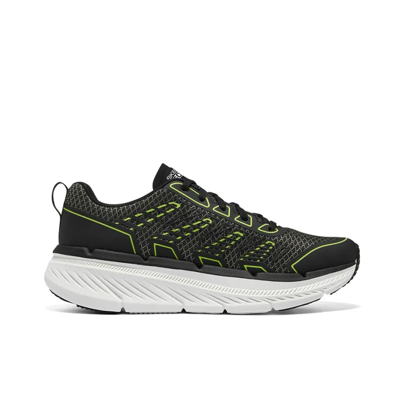 Skechers Max Cushioning Cushioned Slip Resistant Low Top Running Shoes Men's Olive Black-1