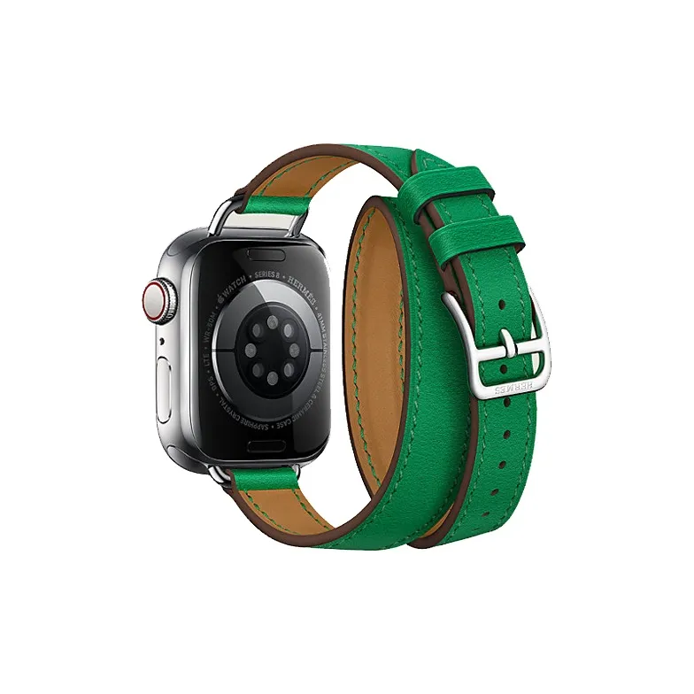 HERMES Watch Band Apple Compatibility 41mm Cowhide Leather Material-3