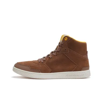 CAT Pause Sport Mid SS23 Abrasion Resistant High Top Outdoor Shoes Unisex Brown