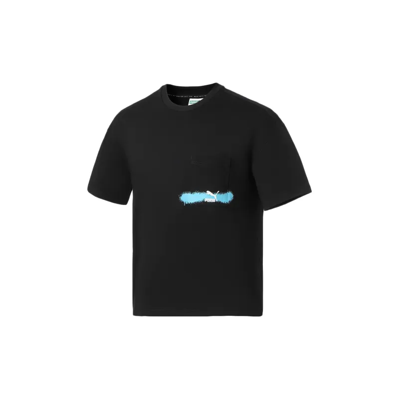 PUMA T Shirts Unisex Black-1