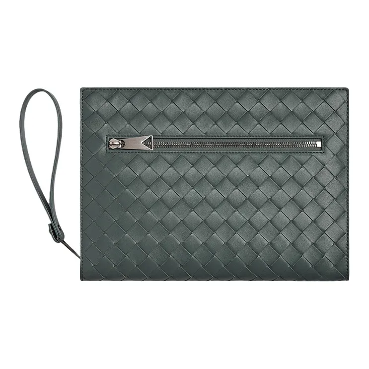 Bottega Veneta Cow Leather Briefcase, Document Bag, Storage Bag, Clutch Trumpets Men's Slate-0