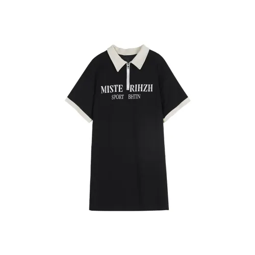 Gui'er Short-Sleeved Dresses Women's Black