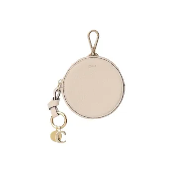 Chloe Alphabet Calfskin Wallet Trumpets Women's Light Pink