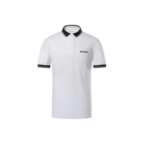 OUTDOOR PRODUCTS Polo Shirts Men Bleached White