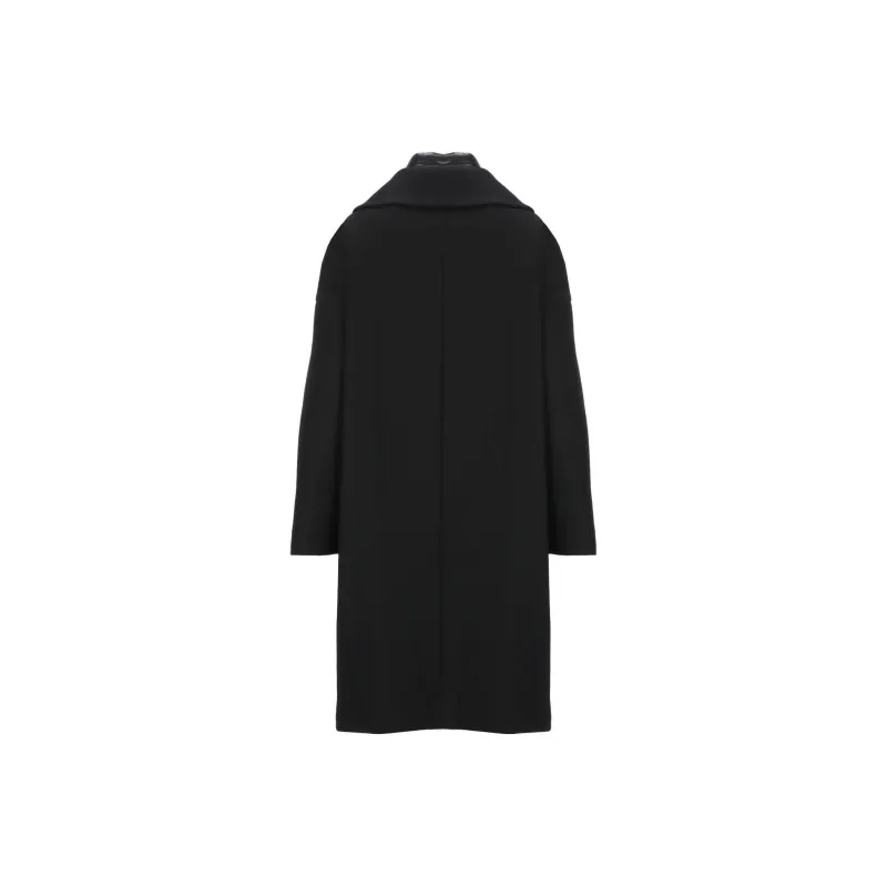 HERNO Padded Collar Single Breasted Long Sleeved Coat-1