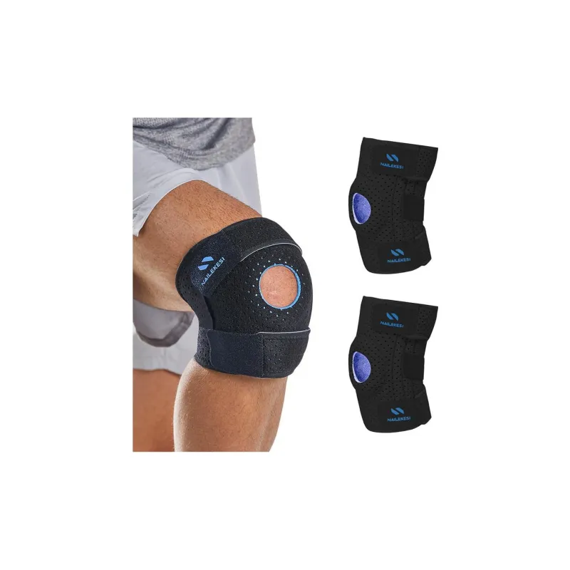 NAILEKESI NLKS 3758 Knee Pads Running Badminton Basketball Fitness Unisex Rubber-1