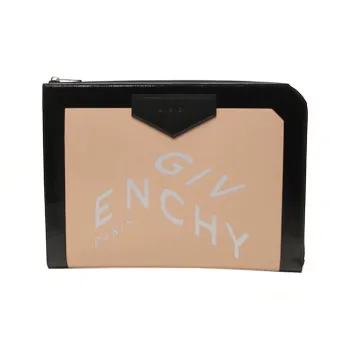GIVENCHY Cotton Coin Purse Clutch Men's White