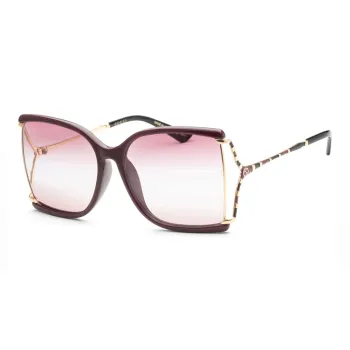 GUCCI Plastic Irregular Shape Sunglasses Women's Multicolor