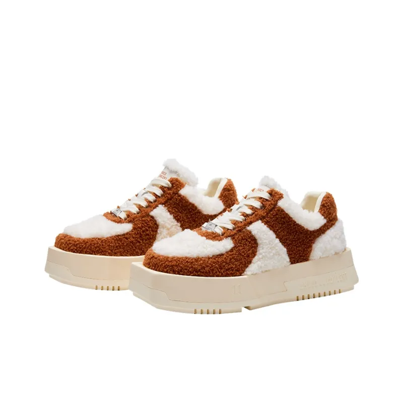 CHOCO CONCERT Low Top Stylish Skateboarding Shoes Unisex Teddy Brown-2