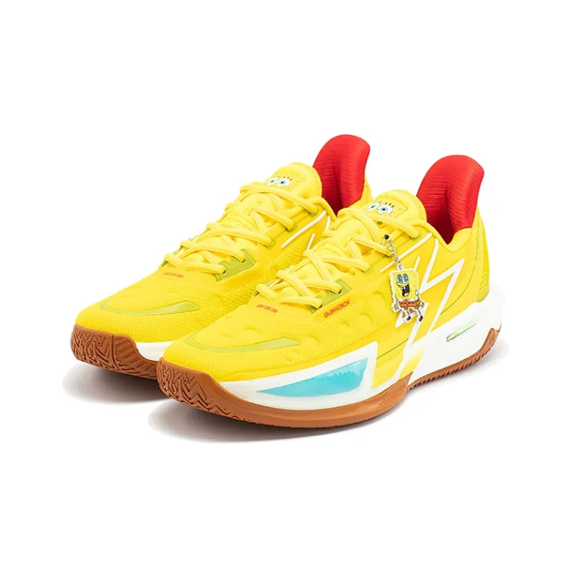361° BIG3 4.0 Quick Pro Basketball Shoes Men Low Top Acid Yellow/Warm Brown-2