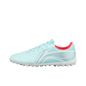 LiNing TF Rubber Broken Studs Artificial Ground Cushioned Slip Resistant Soccer Shoes Men's Island Blue
