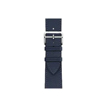 HERMES Apple Watch Calfskin Watch Refurbishing 45mm Unisex Blue H077059CJ7U