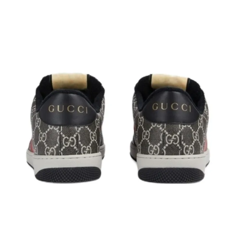GUCCI Screener 'GG Supreme Black Grey'-3
