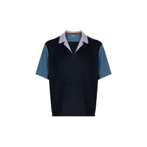 Paul Smith Polo Shirts Men Black/Blue