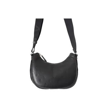 MARNI Artificial Leather Hobo Bag Crossbody Bag Shoulder Bag Men's Black