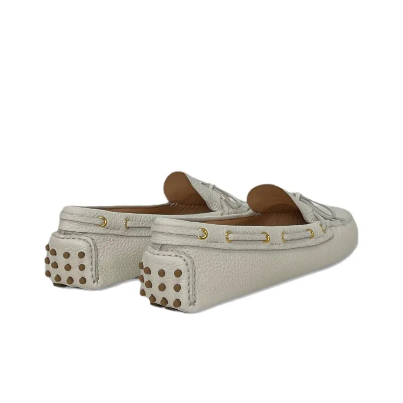 Car Shoe Gommino Loafers Women's Beige-3