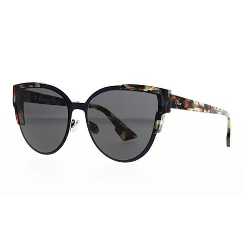 DIOR Plastic Metal Cat Eye Sunglasses Unisex Multicolor