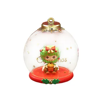 POP MART Bubble Mate IP Christmas Ball Display Case Model Accessories 14.5cm