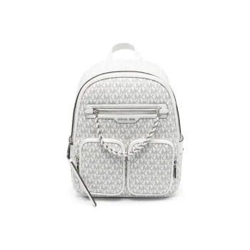 MICHAEL KORS Elliot Polyurethane Backpack Women's Gray/White
