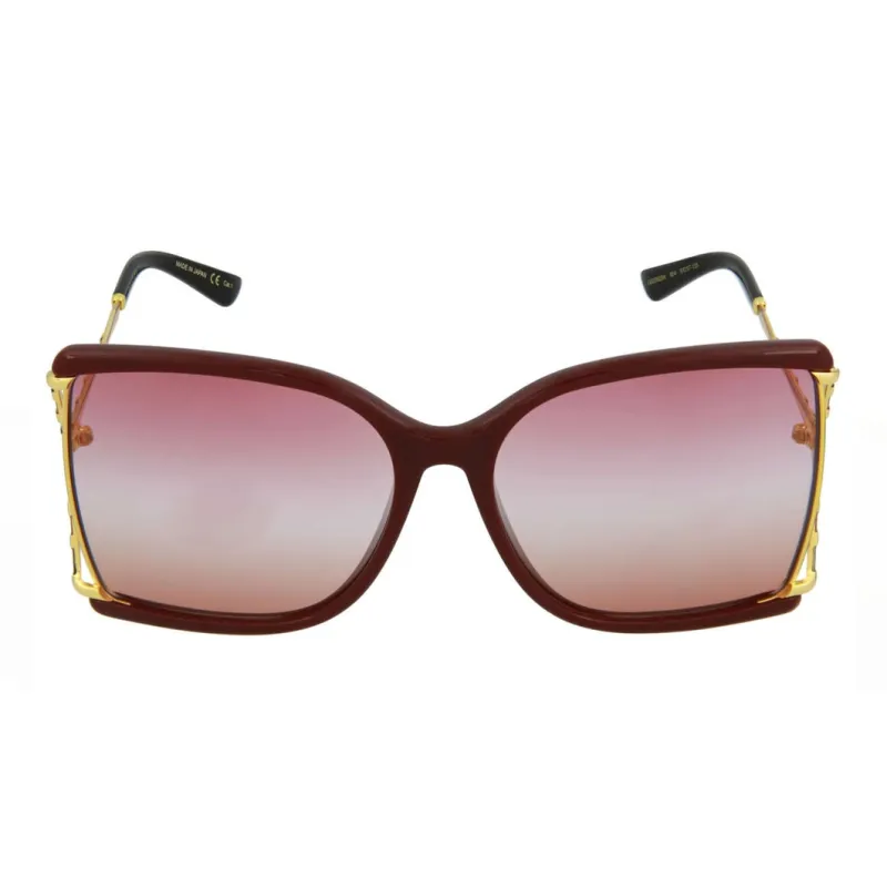 GUCCI Plastic Irregular Shape Sunglasses Women's Multicolor-1