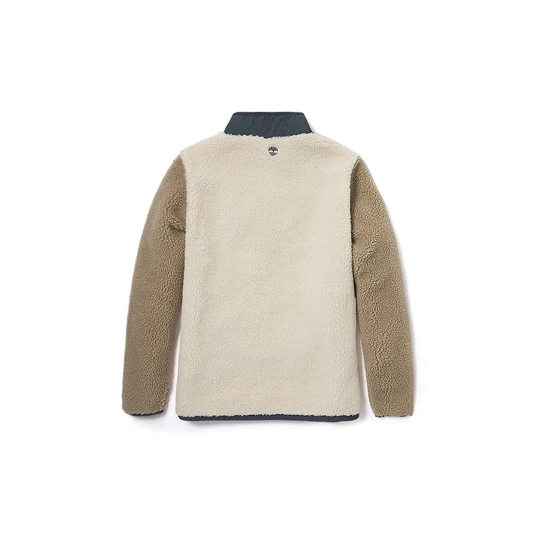 Timberland Velvet Jackets Unisex Gray Stone Color Smoke White-1