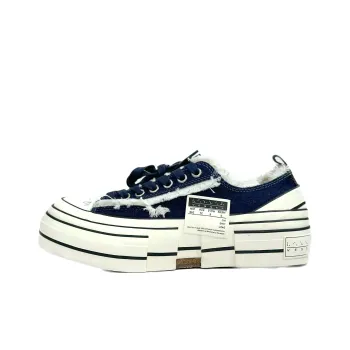 PEACE AND AFTER G.O.P Lows x VESSEL Wear Resistant Slip Resistant Low Top Canvas Shoes Unisex Blue