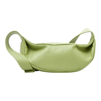 COS Sheepskin Crescent Bag, Shoulder Bag, Crossbody Bag Regular Women's Green