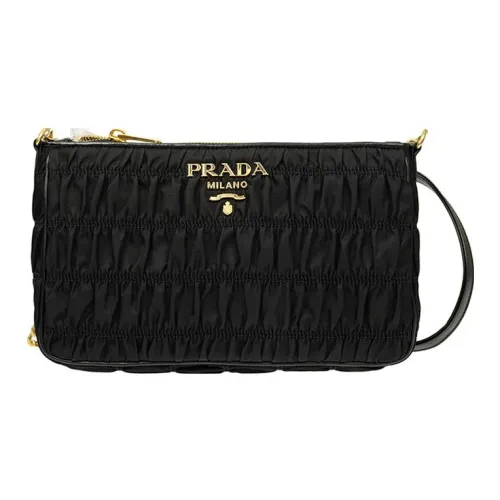 PRADA Nylon Crossbody Bag, Shoulder Bag Women's Black