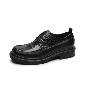 GOLDLION Dress Shoes Men Low Top Black/Brown