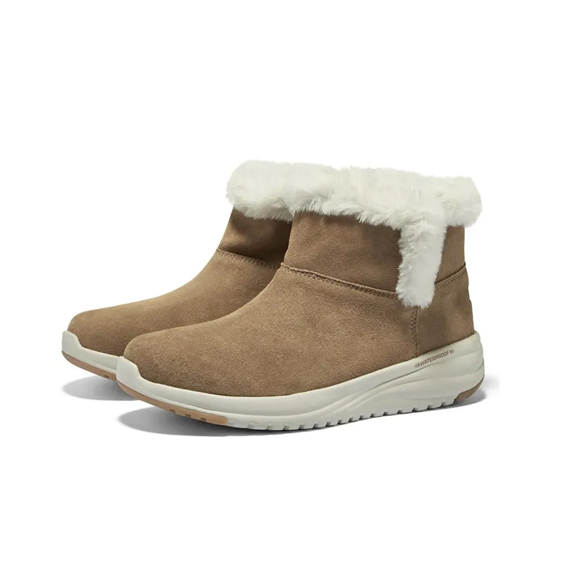 Skechers ON THE GO STELLAR Abrasion Resistant Slip Resistant Short Mid Calf Snow Boots Women's Chestnut-2