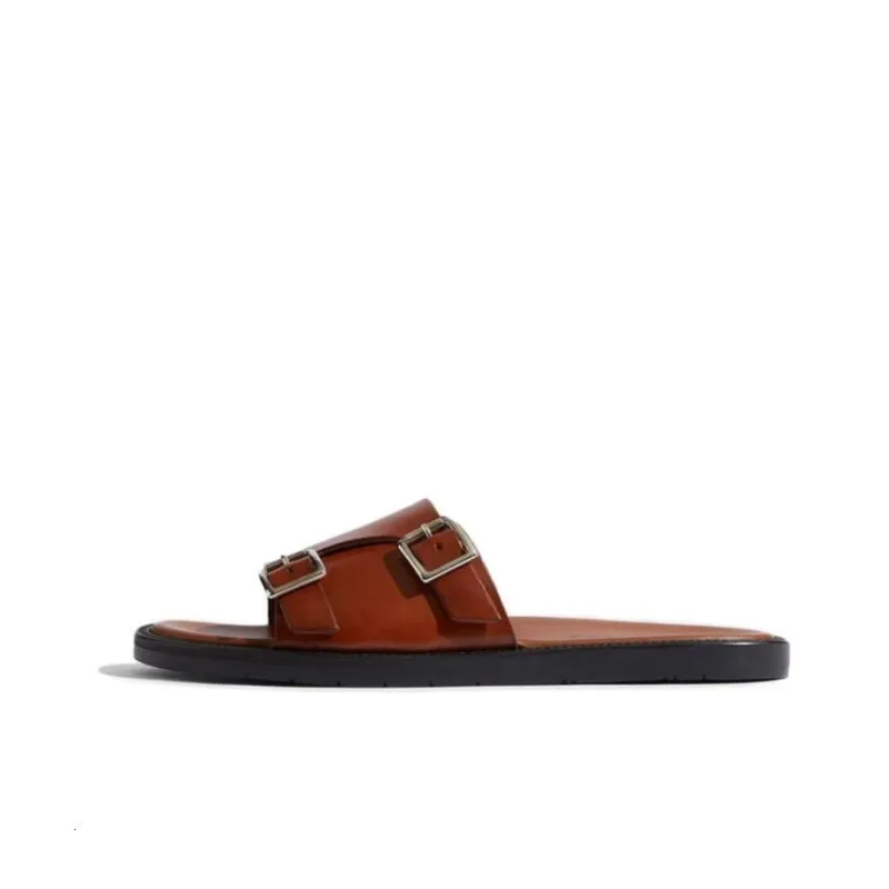 SCAROSSO Constantino Buckled Slip On Sandals-0