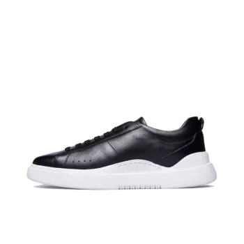 HUGO Logo debossed Leather Low top Sneakers