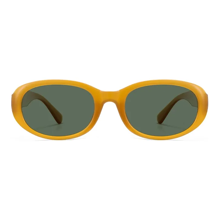 BERTHA TR/Memory Plastic Oval Sunglasses Unisex-17
