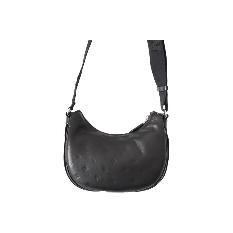 MARNI Artificial Leather Hobo Bag Crossbody Bag Shoulder Bag Men's Black-2