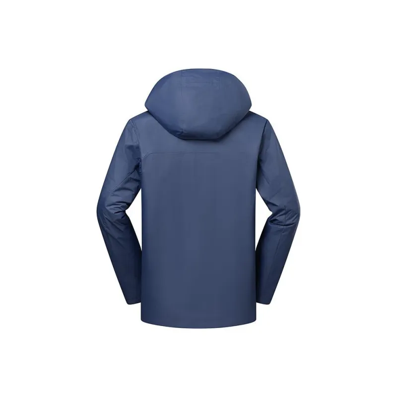 Columbia Water-Resistant Windproof Wear-Resistant Warm Windbreaker Jacket Men's Navy Blue-1