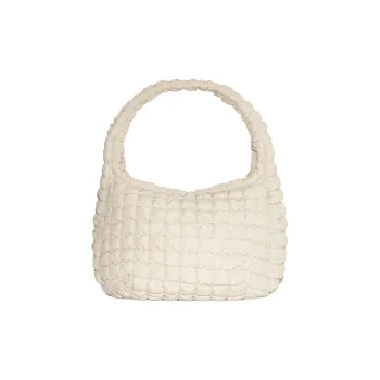 COS Polyester Cloud Bag, Handbag, Shoulder Bag Women's Beige