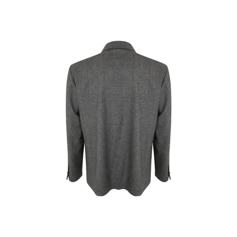 LARDINI Micro Houndstooth pattern Shirt Jacket-1