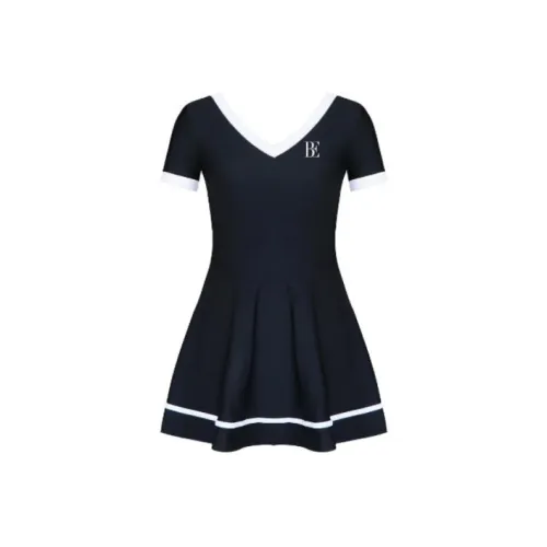 BALNEAIRE Swim Dresses & Skirts Women's Trendy Black White Upgraded Version