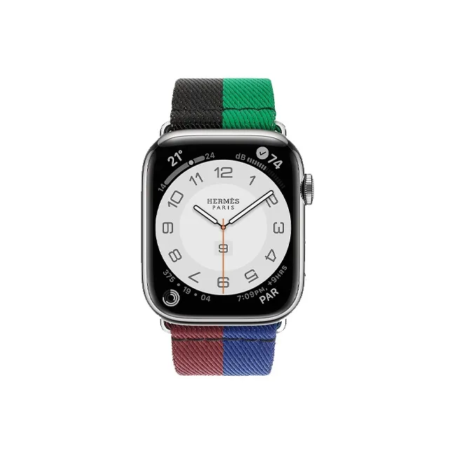 HERMES AppleWatch Nylon Watchband 45mm Unisex Multicolor H0009411 AA-3